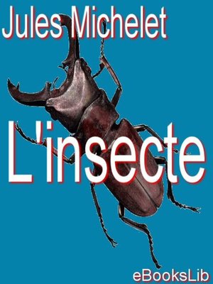 cover image of L'insecte